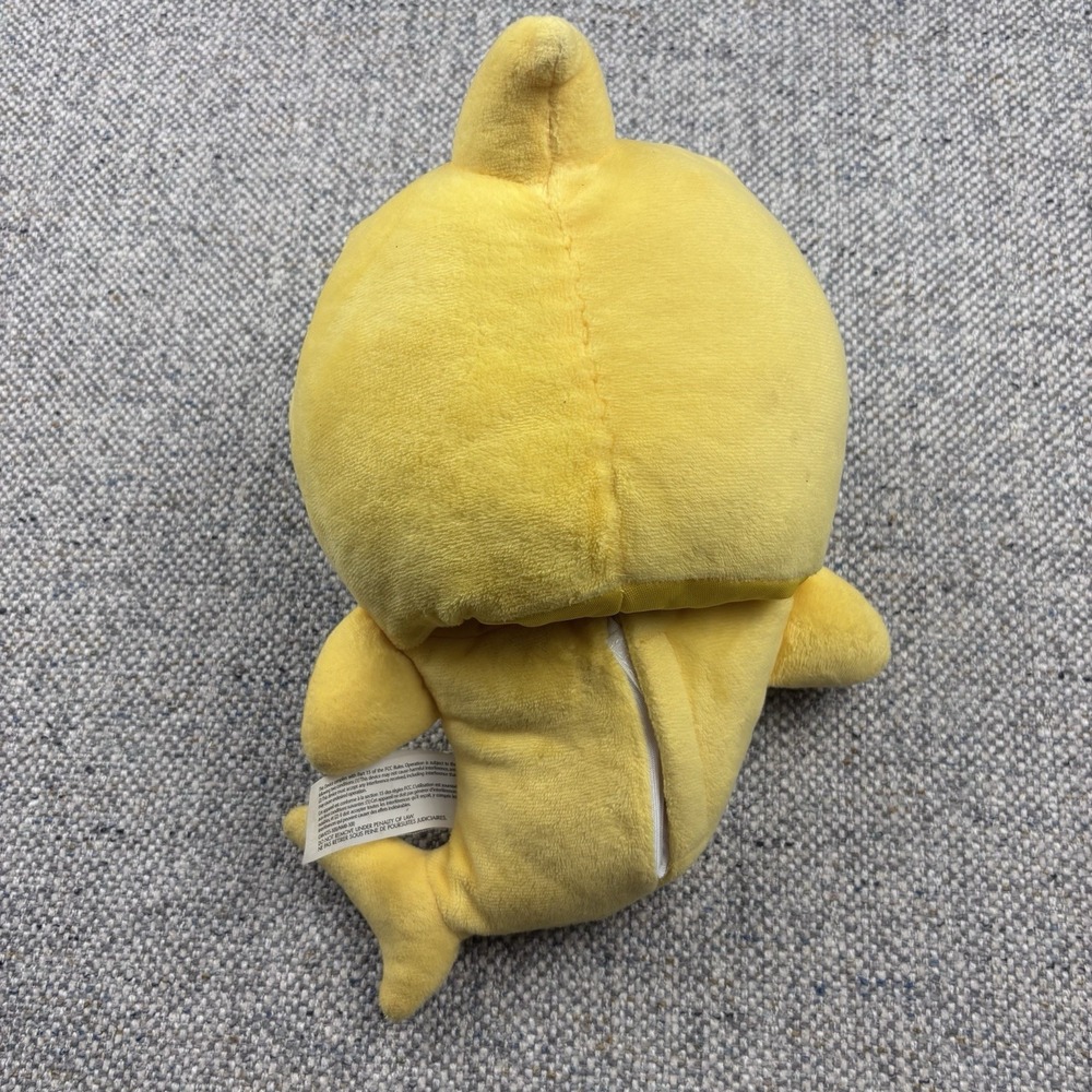 Baby Shark Plush Stuffed Animal Yellow White Animation Character Shark - Picture 3 of 7